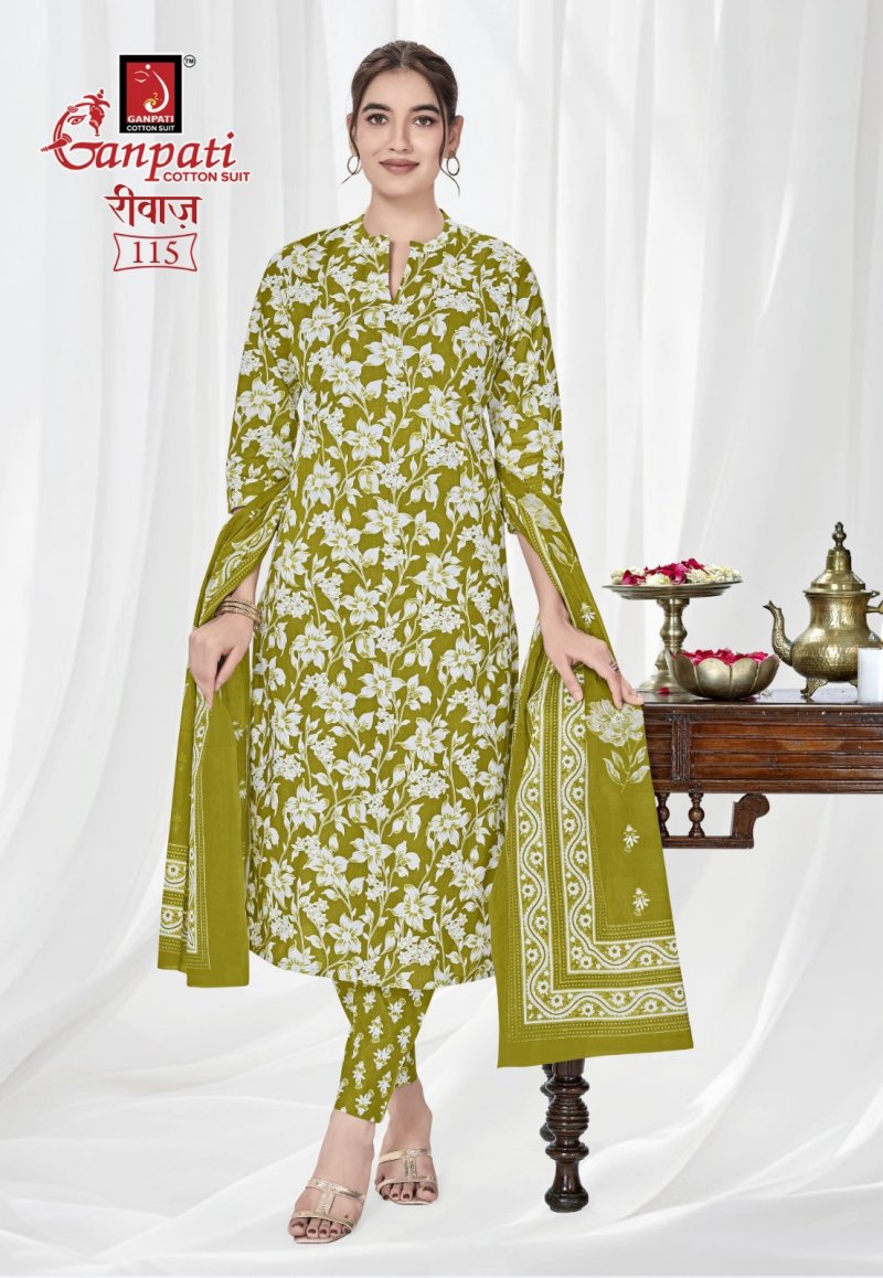 riwaz Vol 2 By Ganpati Cotton Printed Dress Material